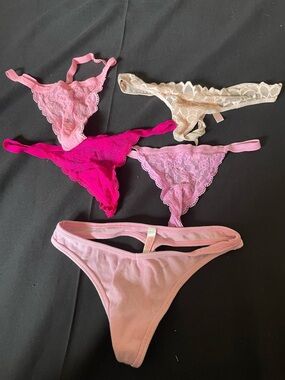 Victorias Secret vintage, pink thongs, small medium